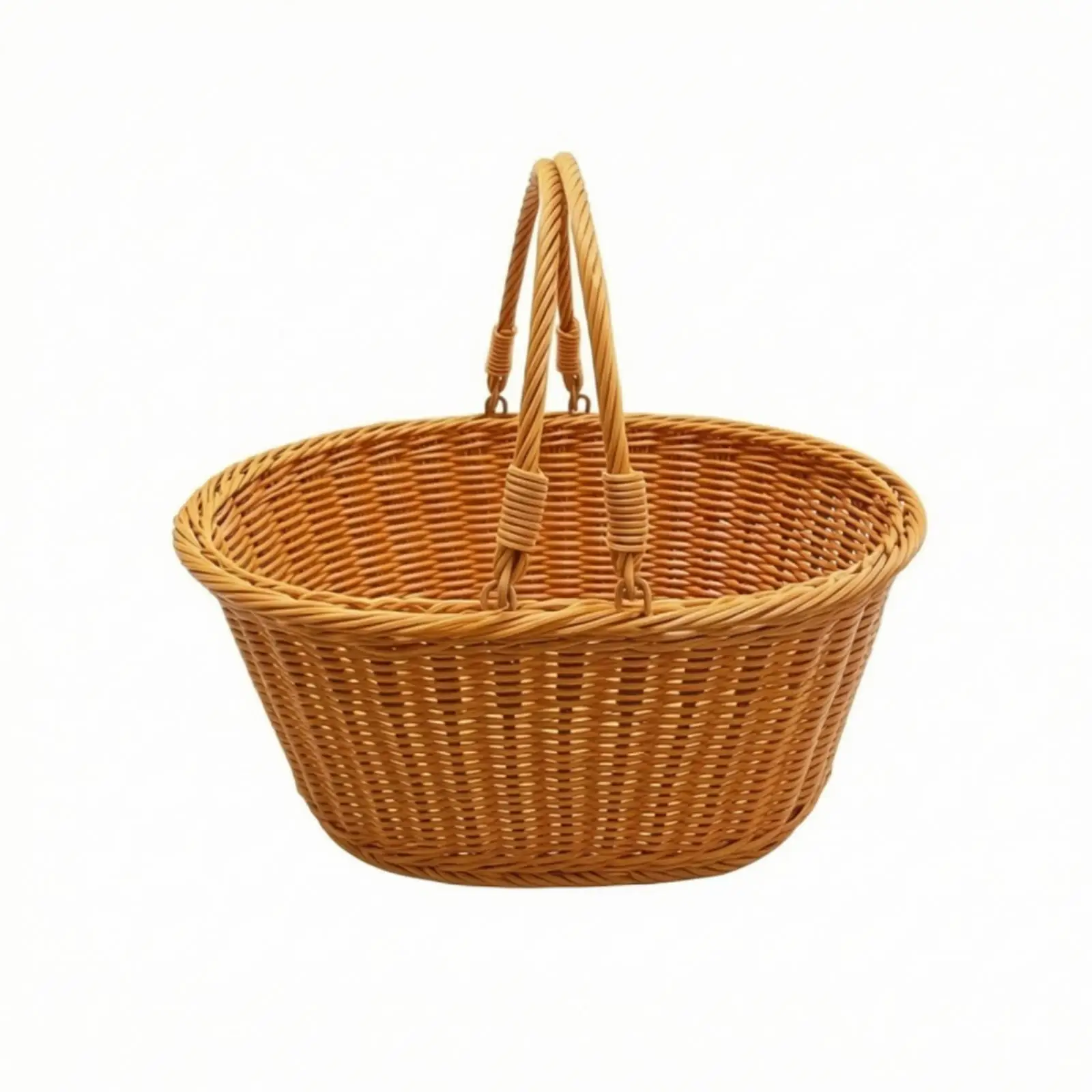 Imitation Rattan Wicker Basket for Toy Storage and Kitchen Organization