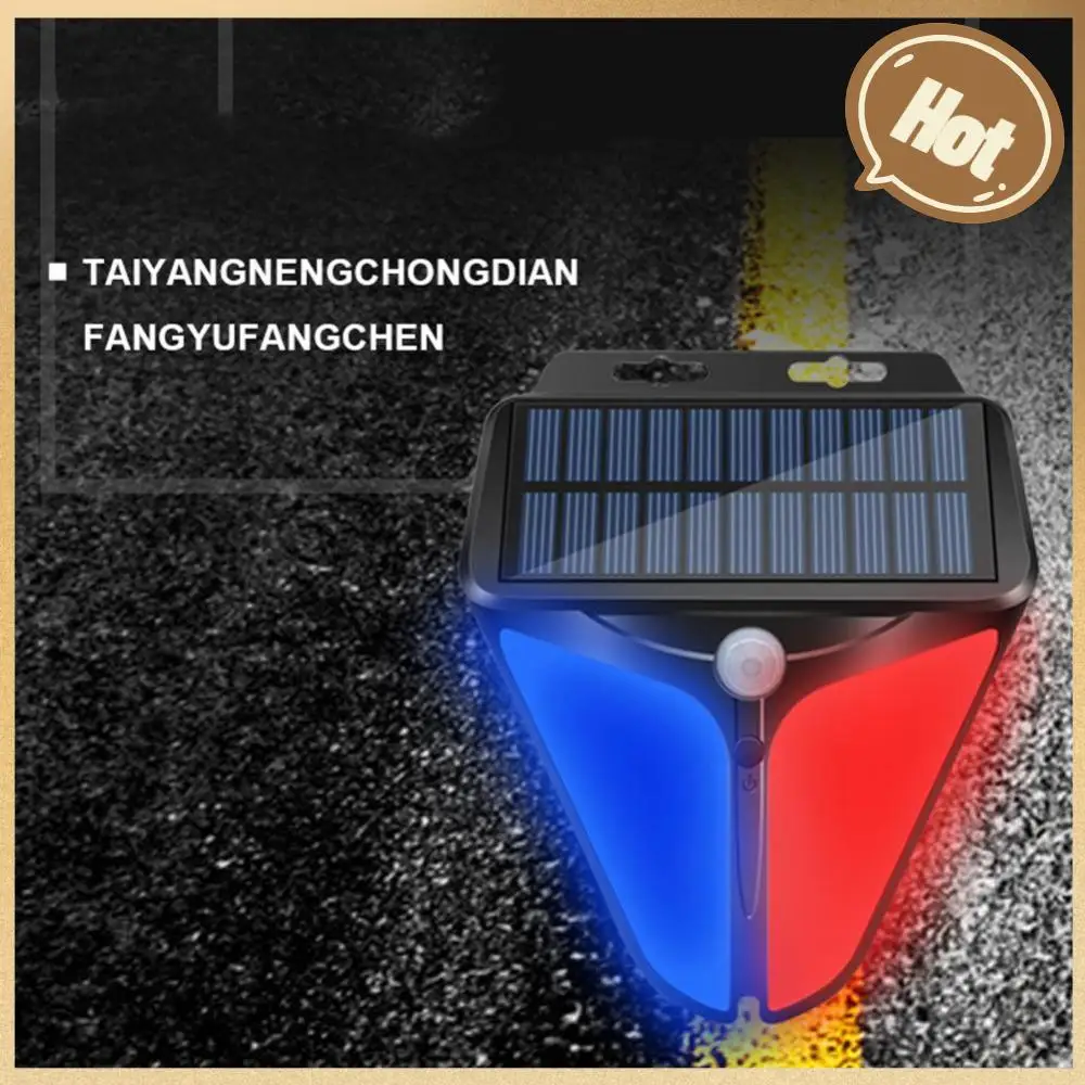 무선 야외 태양광 스트로브 라이트 사이렌, 방수 플래시 알람 램프, 모션 센서 감지기, 스트로브 알람