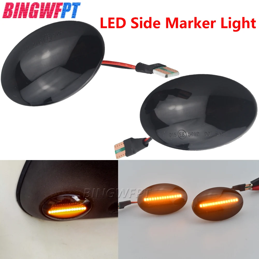 For Ford Fiesta III IV MK3 MK4 19902000 2001 KA Mondeo I Transit Tourneo lamp turn signal Dynamic LED Fender Light Side Marker