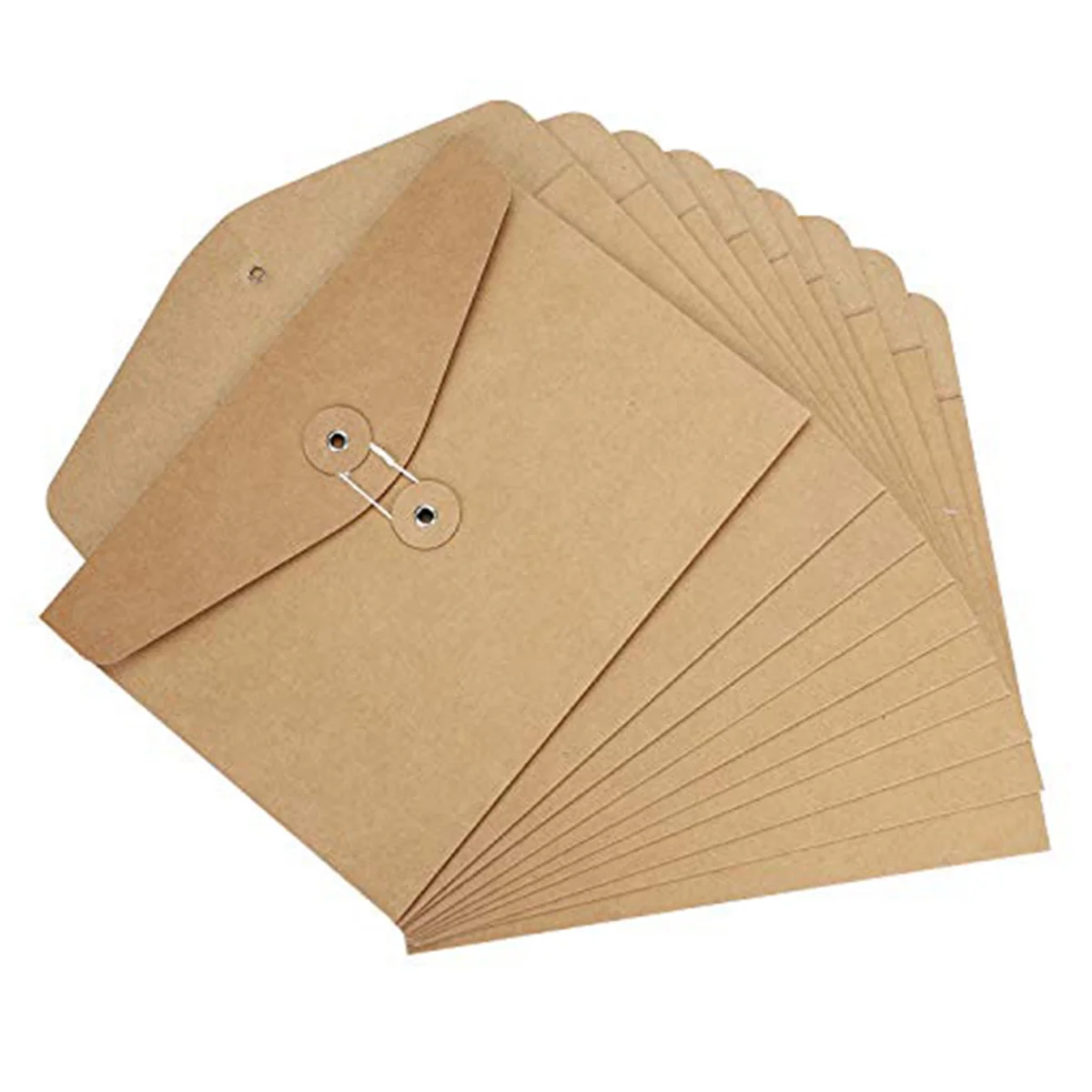Gfc-10 шт., крафт-конверты, папки для файлов формата А5, органайзер для документов формата Letter для офиса, школы, коричневый