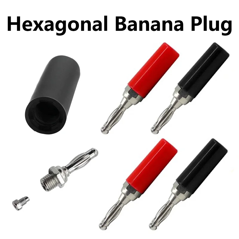 

20pcs Black +Red 4mm Banana Plug Audio Jack Amplifier Adapter Terminal Male Female Socket Connectors Speaker