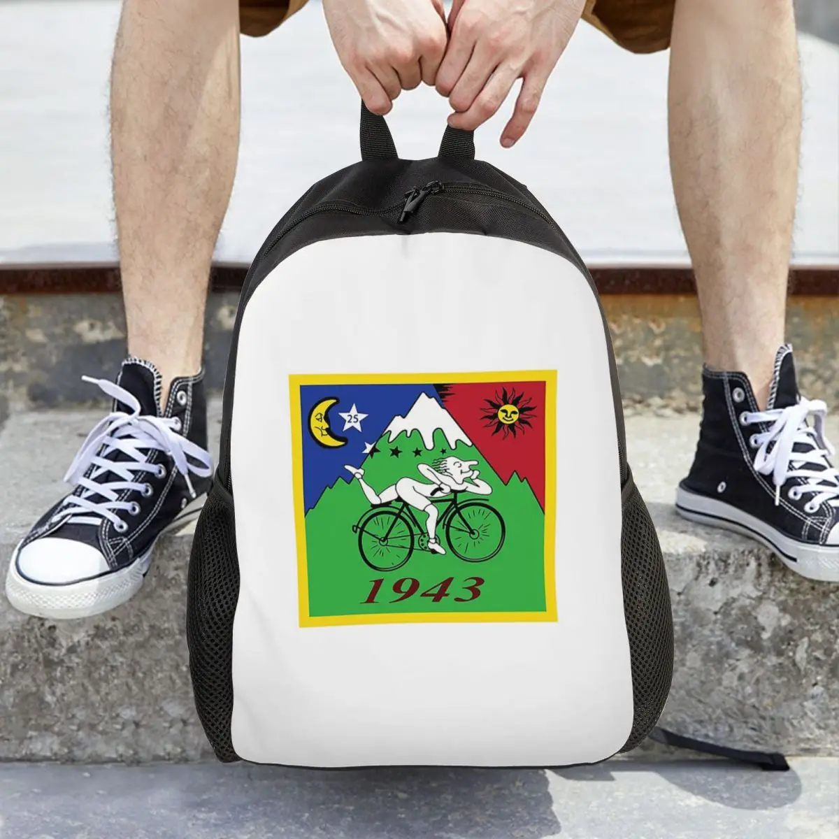 

Рюкзак Bicycle Day Albert Hoffman, вместительный рюкзак для детей, школьная сумка, сумки через плечо для мужчин и женщин