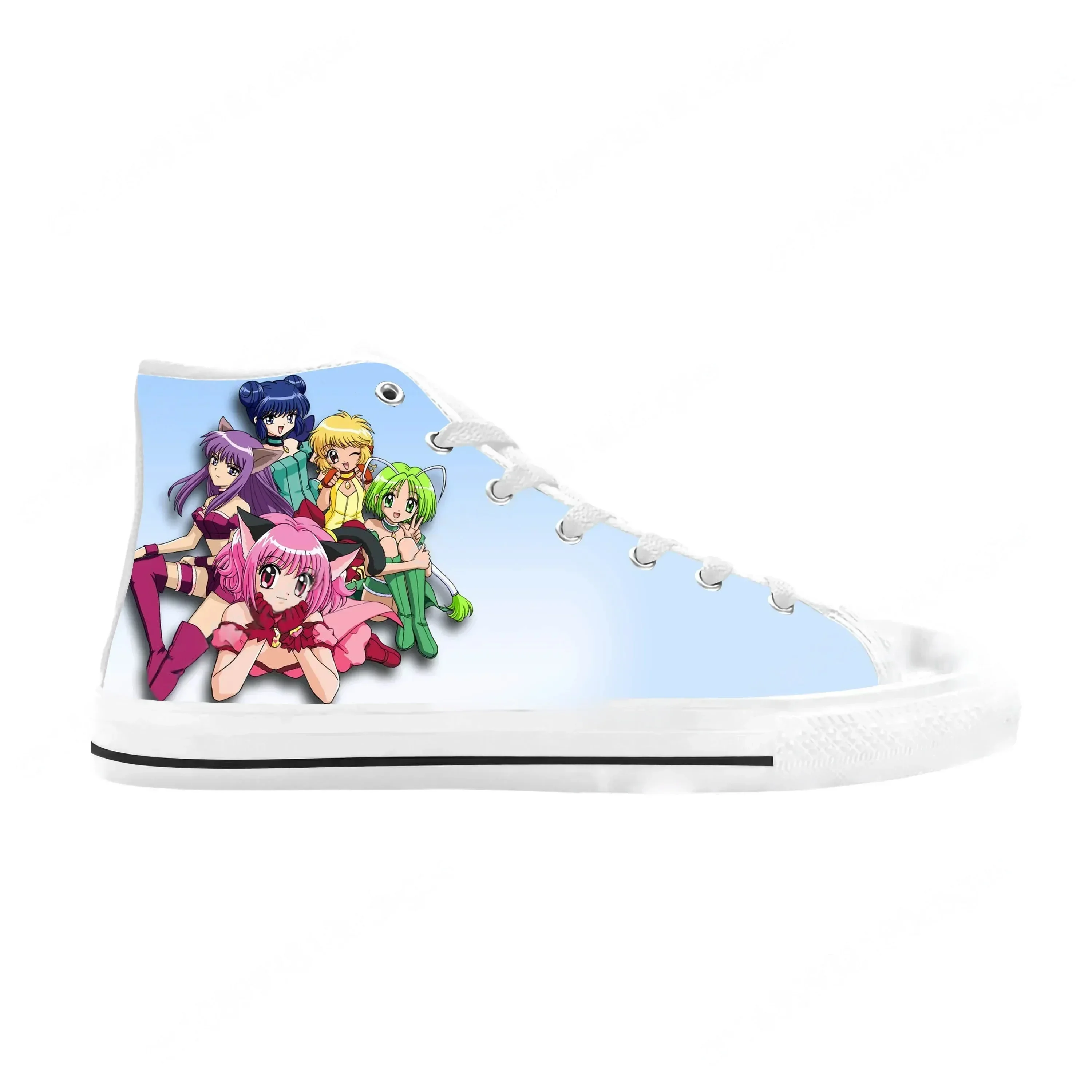 Tokyo Mew Mew Japanese Anime Cartoon Manga Comic Casual Cloth Shoes High Top Comfortable Breathable 3D Print Men Women Sneakers