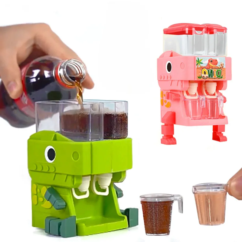 Dispensador De Agua Infantil Con Forma De Dinosaurio | Doble Salida Con Tazas Y Brazos Giratorios 360°