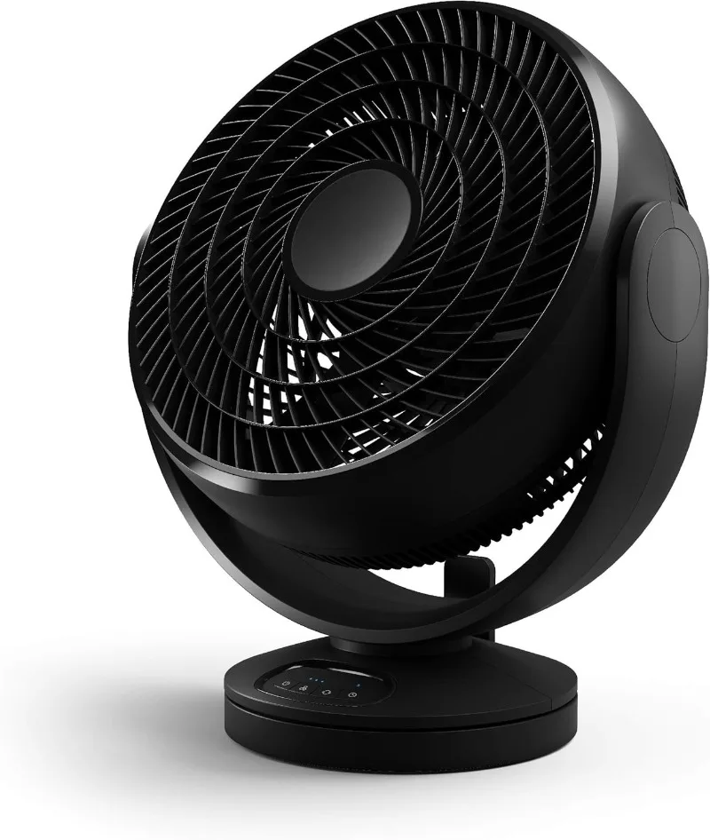 

HF715 Turbo Force Floor, Small, Black – Oscillating Personal Fan for Home or Office with Remote Electronic LED Control