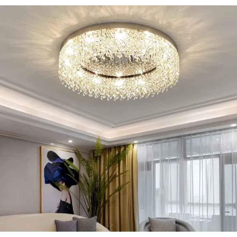 New Design Modern Glass Ceiling Lamp Shades Indoor Led Room Lights  Recessed Crystal for Home Ceiling