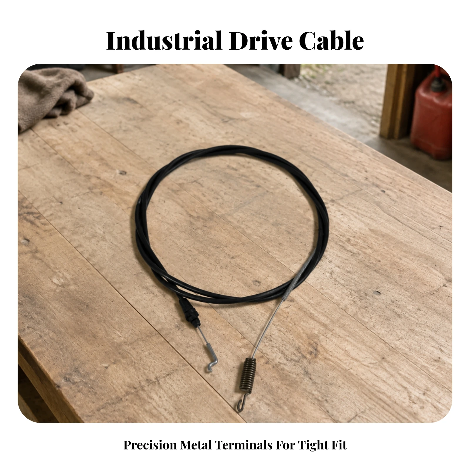 Lawn Mower Traction Cable Replacement Mower Traction Cable with Spring Long-Lasting Wear-Resistant for Repair Technicians