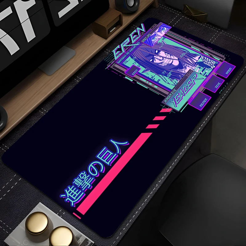 

Mouse Pad A-attack on Titan Eren Yeager Gaming New Mousepad MousePads Table Keyboard Pad Non-Slip Soft Computer Desk Mat