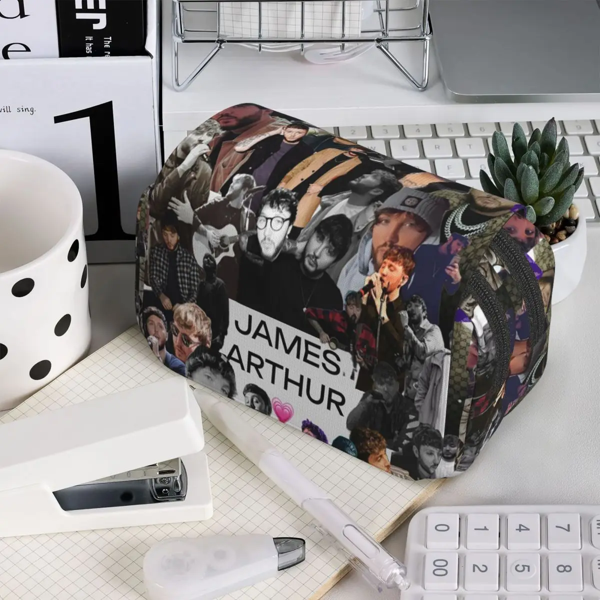 James Arthur Itll All Make Sense In The End Pencil Case for Kids School Pen Box Pencil Bag Stationery Supplies Pen Holder Bag