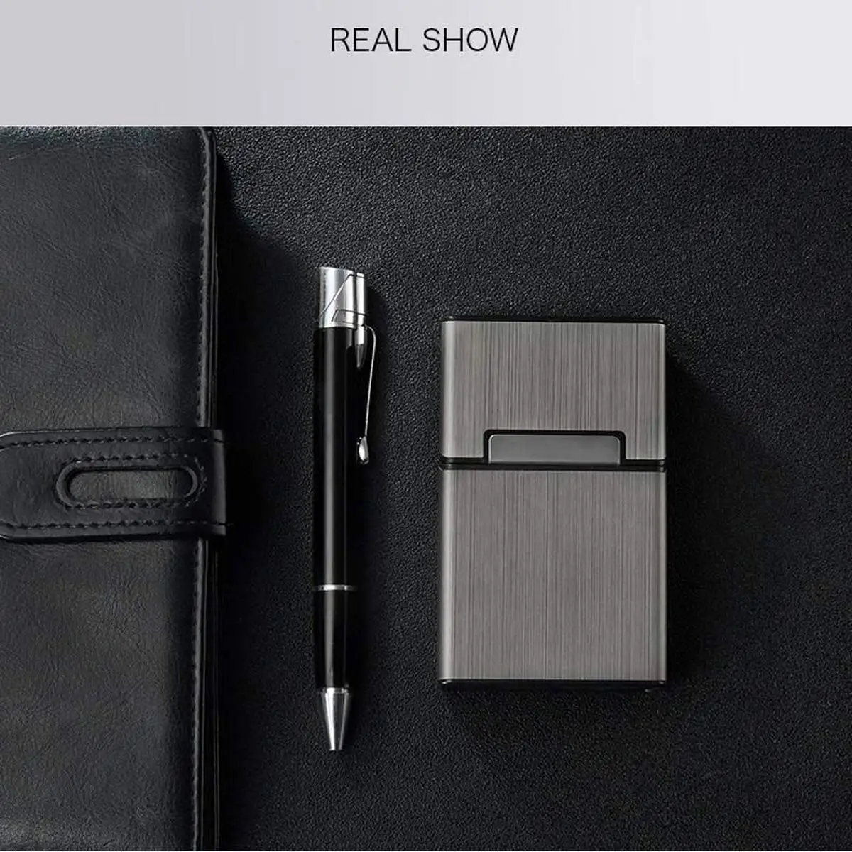 1PC Smoking Cigarettes Aluminum Cigarette Case Cigar Tobacco Holder Pocket Box Storage Container Gift Box Hot Sale