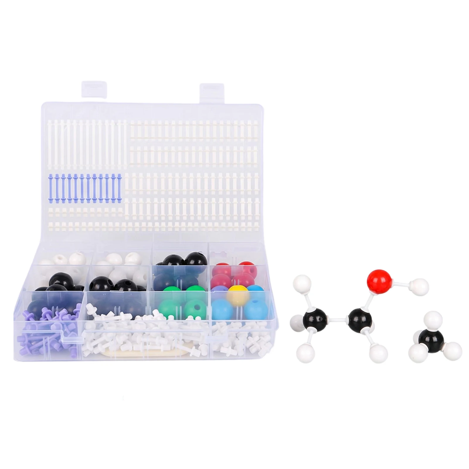 Molecular Model Kit Visualize Structure & Effortless Assembly Educational Meaning & Portable for Lessons in Chemistry