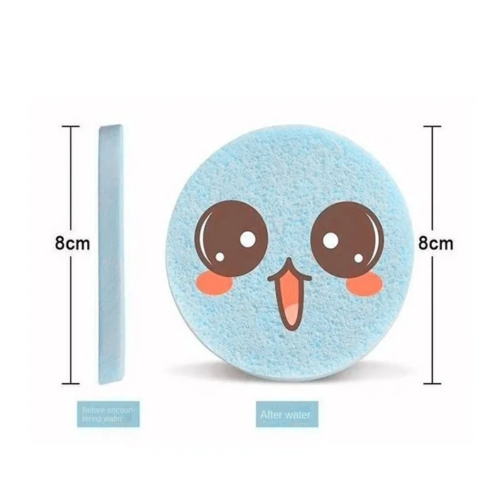 Nouveau Compressé cosmétique bouffée nettoyage du visage 12 pièces tampon de lavage soins de la peau éponge de nettoyage femmes