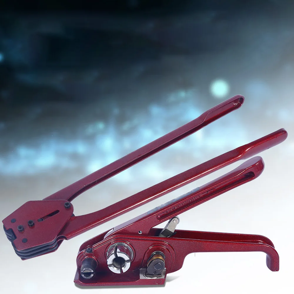 

Strapping Tensioner Metal set Packing pliers 16-19mm Steel Strap Strapping Tool Red Packing pliers Machine for PP/PET Strap