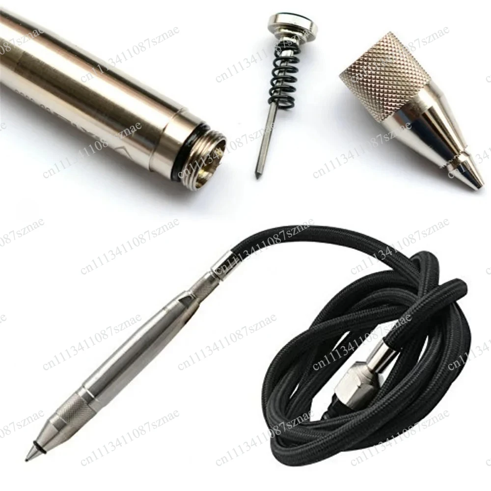 Pneumatic Air Scribe Hammer 3400/min with Hose Engraving Pen Tool, for Metal Stone Glass Carving and Jewelry Engraving Work