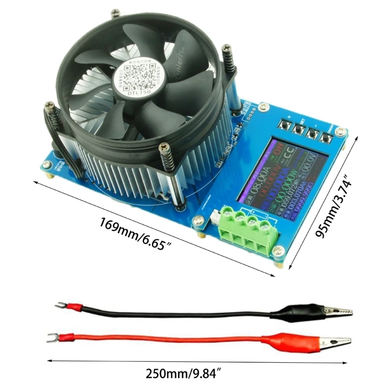 Electronic Load Tester with 4 Modes 150W 20A Resistor- Adjustable Constant Current Constant Current/Voltage/Power/Resist