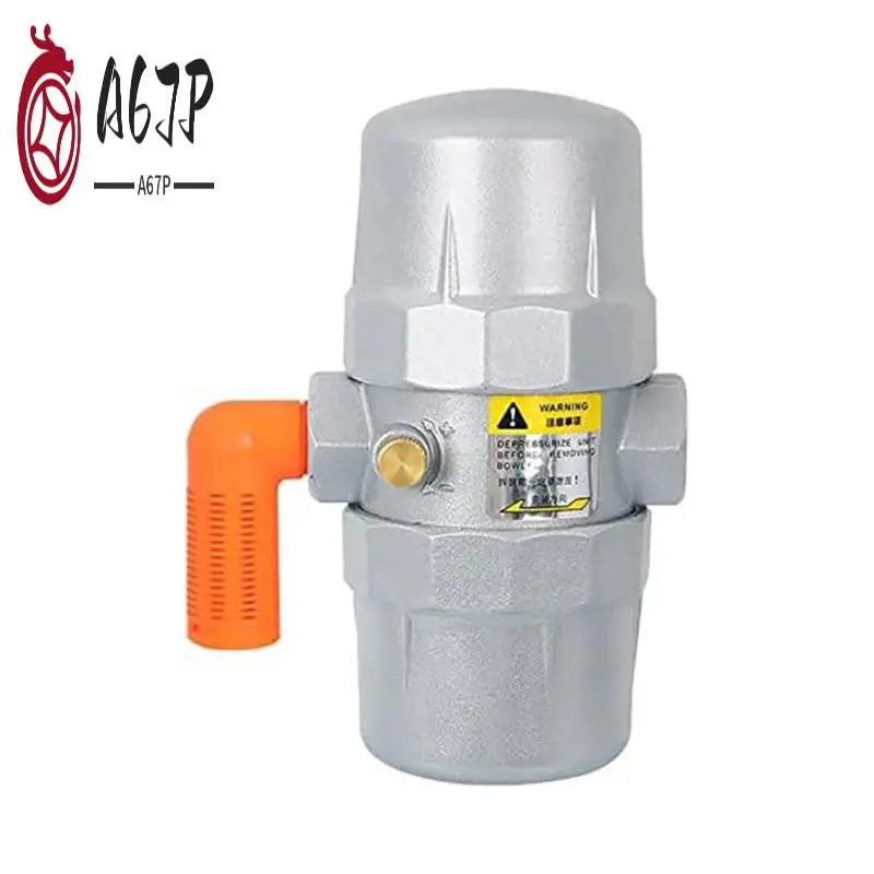 

A67P-Air Compressor Metal Gas Tank Pneumatic Automatic Drain Air Compressor 1/2 Inch NPT Drain Valve Electronic Drain Valve ADTV