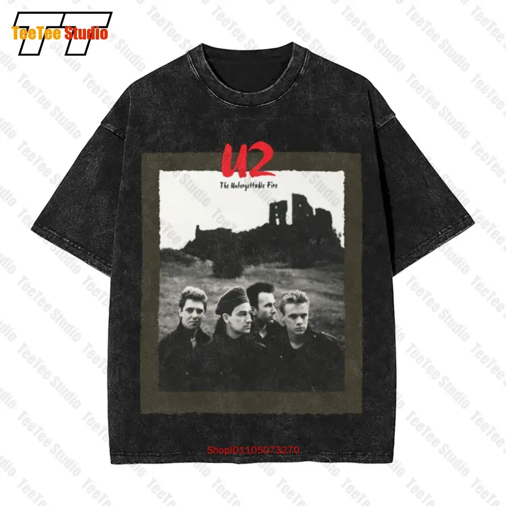 Ched By Anvil U2 The Unforgettable Fire 1985 Tour Bono Vintage Oversized T-Shirt ALFC