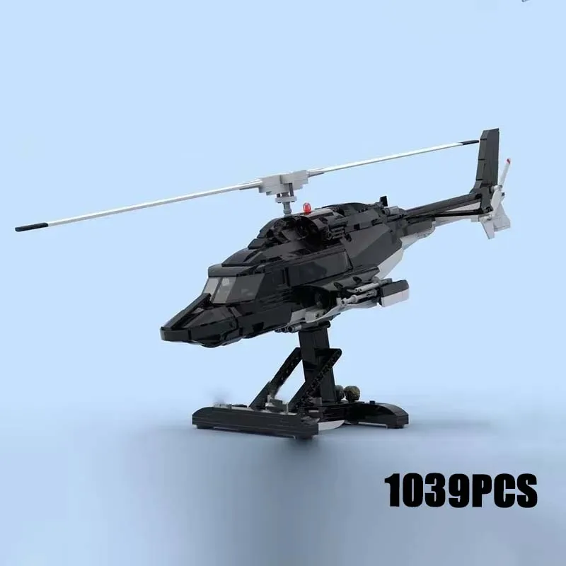 Вертолет Коллекционер Expert Movie TV Series Airwolf Bell 222 MOC Строительные блоки DIY Сборка Модель Технология Кирпичи Игрушки Подарок