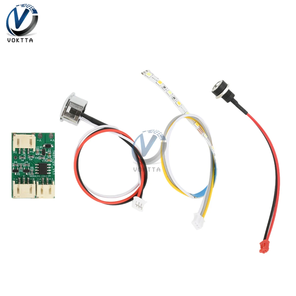 DC 5-12V LED Dimmer Touch Sensor Switch LED Strip Dimming Brightness Touch Controller Board Dimming Push Button Control