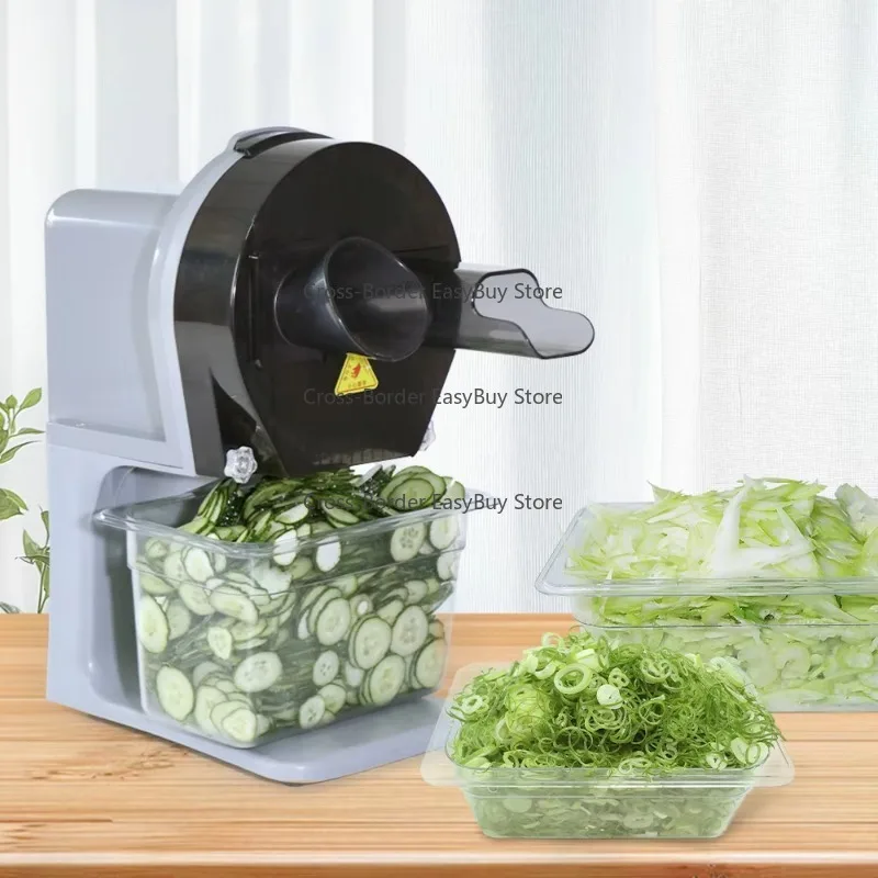 Commercial Electric Multifunction Vegetable Cutter Garlic Chipping Carrot Scallion Slicer  for  Restaurant