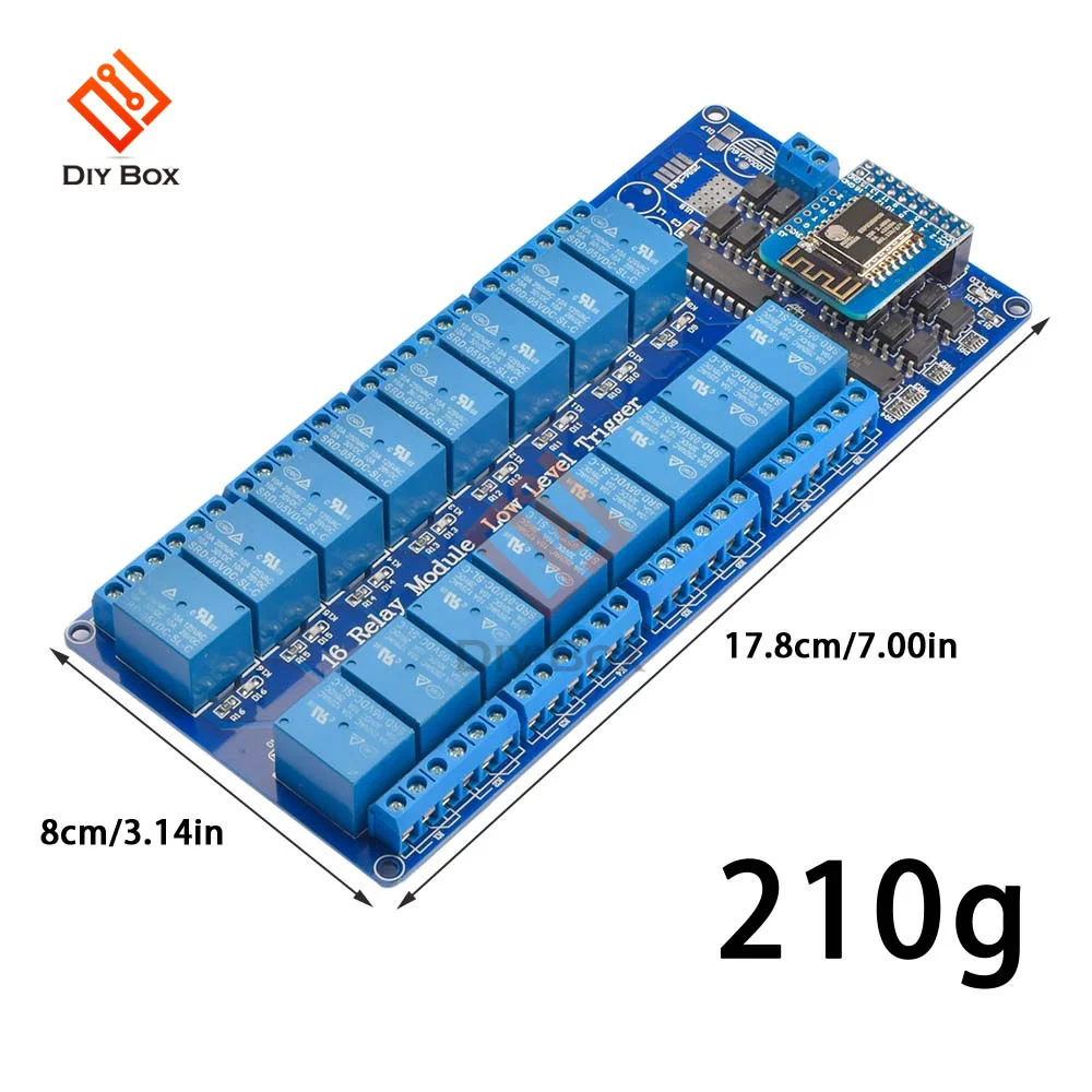 DC 5V 12V 16 Channel Wifi Relay Module Onboard ESP8266 WIFI Module