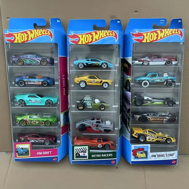 جديد خمسة حزمة صغيرة تشغيل السيارات المسار محاكاة سبيكة عجلات سطح المكتب الديكور لعبة تحصيل هدية عيد