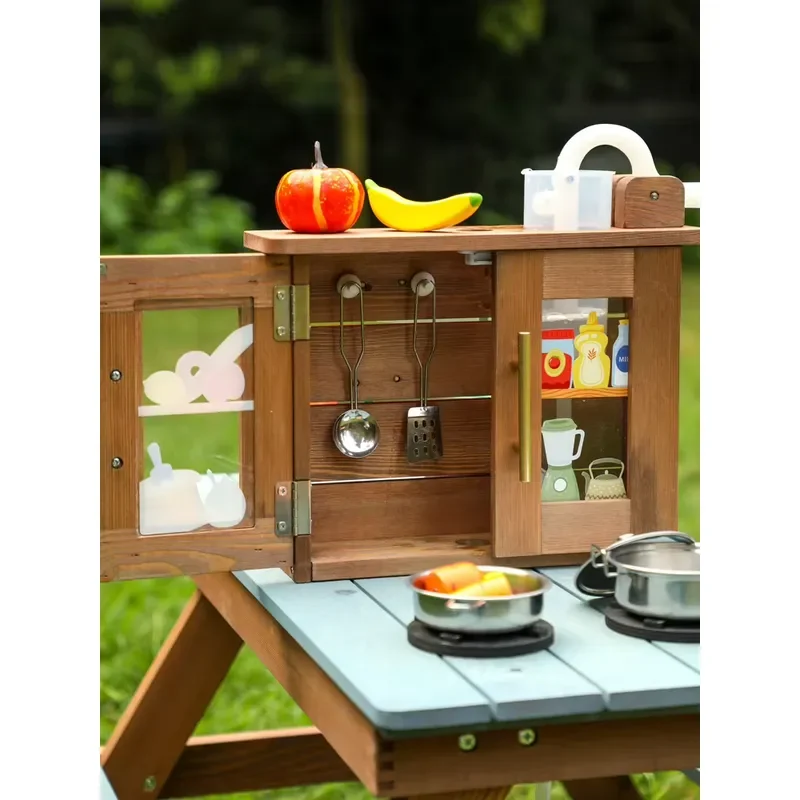 COMMIKI Wooden Outdoor Game Ta - đánh giá và giá Kids Outdoor Folding Table