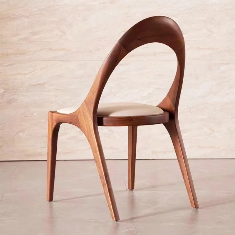 All solid wood dining chair household chair book desk chair simple modern personality