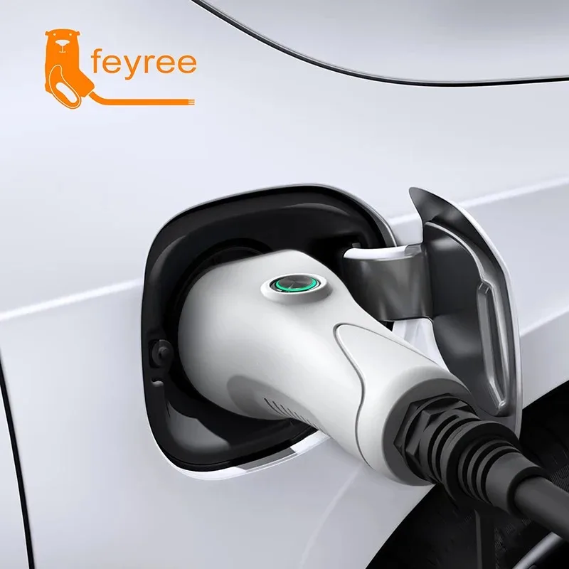 Feyree V2L Cavo Spina di scarico laterale per auto elettrica Caricatore EV Type2 16A con presa UE Stazione di alimentazione esterna (versione