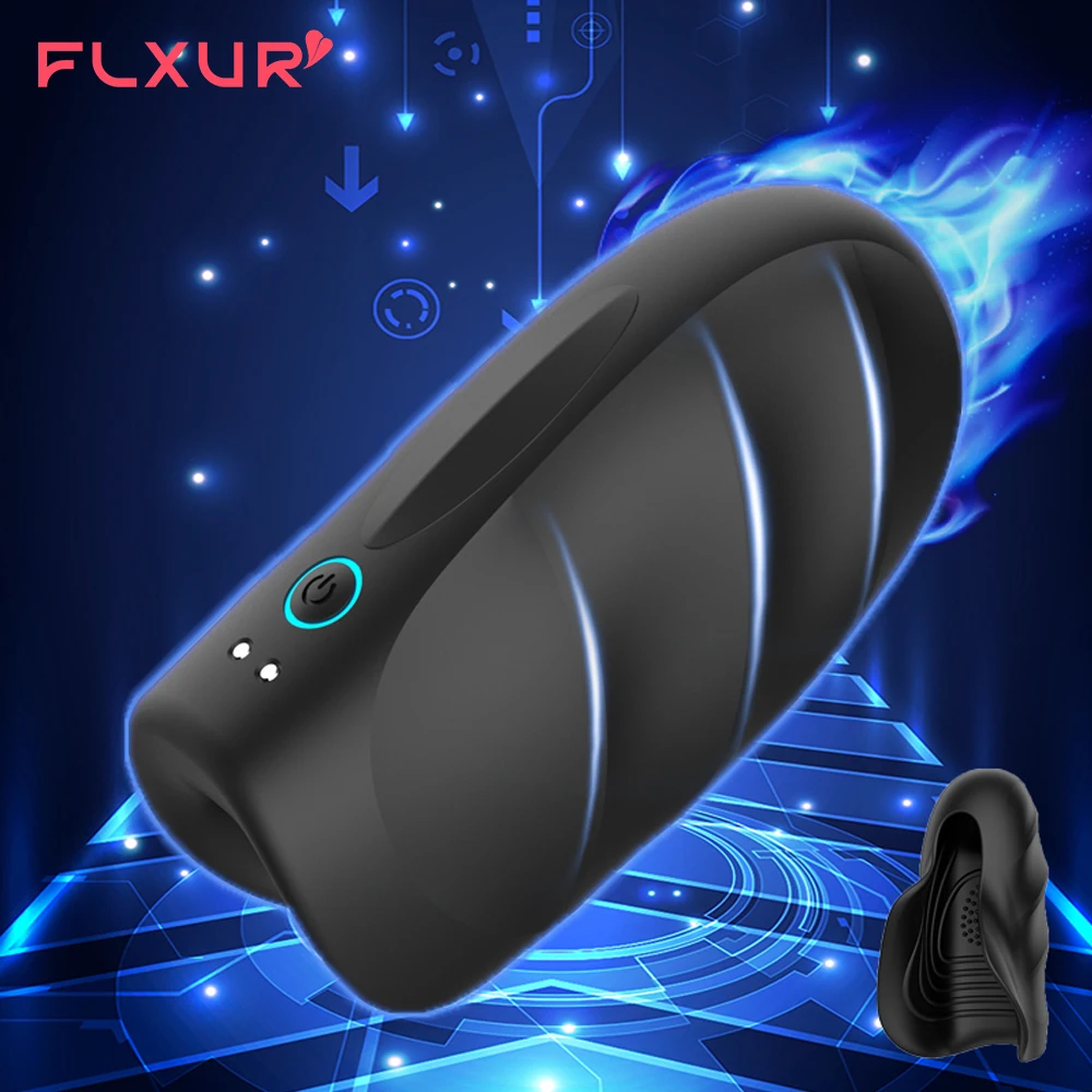 FLXUR Vibrator Sex Toys for Men Penis Trainer Male Masturbator Delay Ejaculation Stimulate Glans Vibrating Massager Pussy