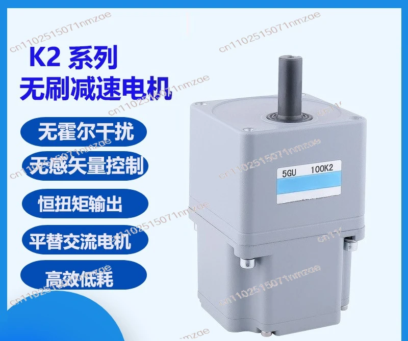 High Voltage Sensorless Brushless Motor 220V K2 Series Alternatives Mini AC Motor Gear Reduction Motor