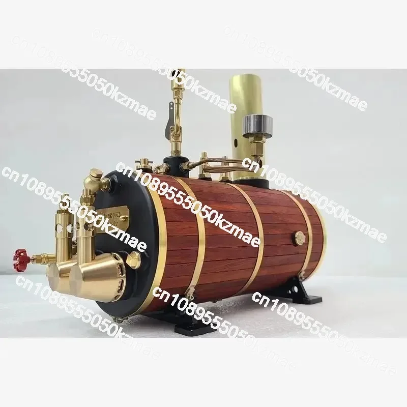 Retro Marine Steam Boiler | 1000mL Horizontal Steam Engine Model Toy for Ship Models