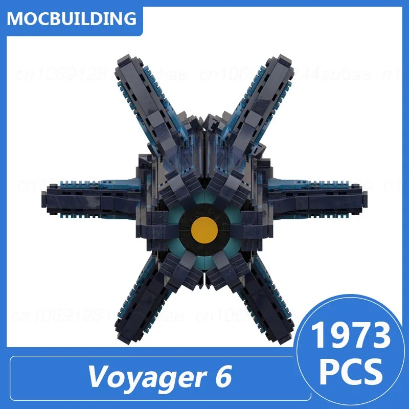 Voyager Moc Building Blocks, DIY Assemble Bricks, Space Collection Display, Brinquedos Educativos de Natal, Presentes, 1973Pcs, Modelo 6