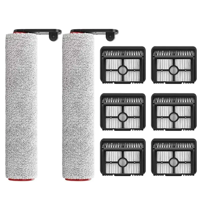A26F-For Dreame H12 Pro / H12 Plus Soft Brush Spare Parts Wet Dry Vacuum Cleaner Roller Hepa Filter Accessories