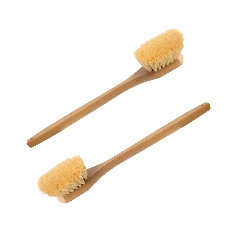 20'' Industrial & DIY Grade White Tampico Fiber Wood Long Handle Fender Brush And Acid Brush OEM