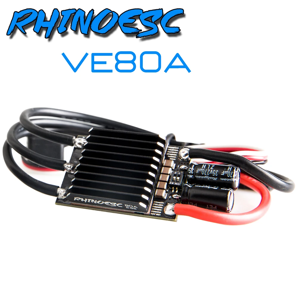 

RhinoESC RC Car Crawler ESC AM32 80A 2-8S BEC 5.2~8.2V Traxxas TRX4 Axial SCX10 Ventru Crawler Part One USB Link for free