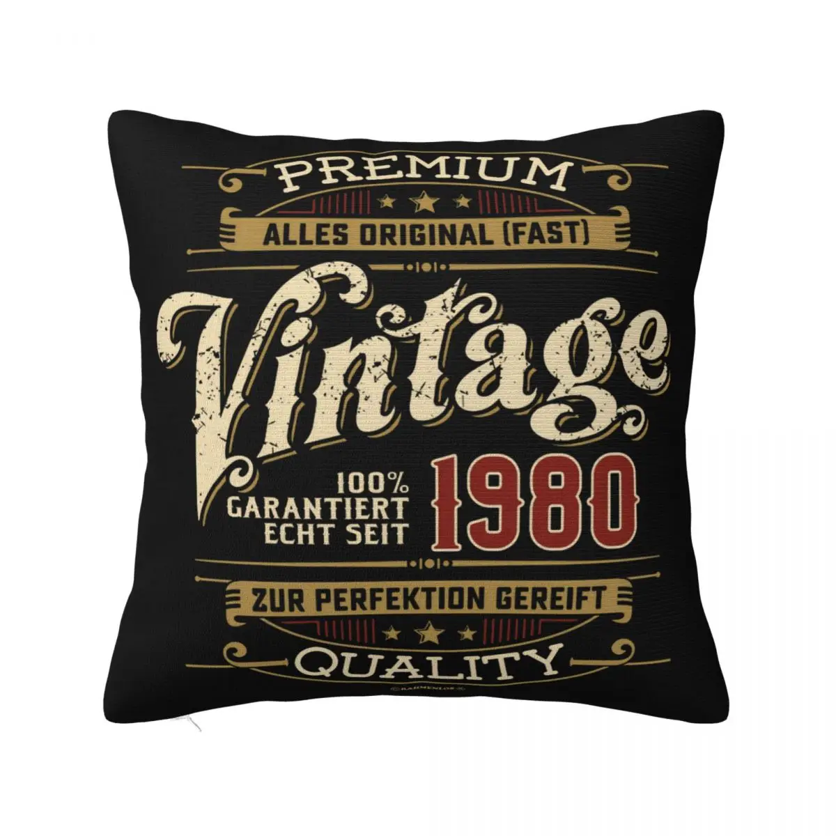 T 40 Ans 100 Premium Vintage Depuis 1980 Fun Cadeau Hip Hop Gift Science Winter High Quality Creative Colour Pillow Case