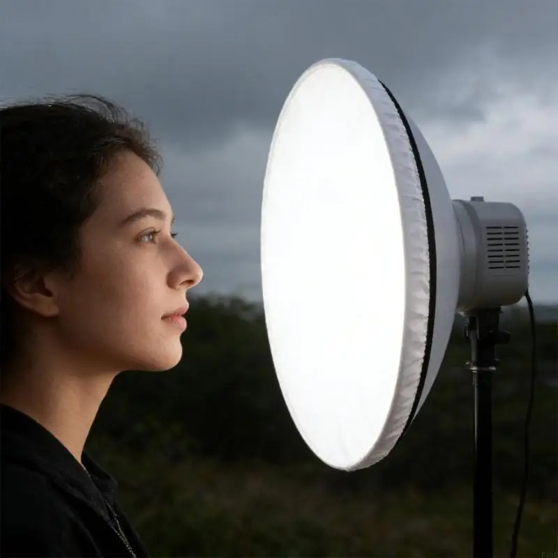 42cm Soft Diffuser Lamp Cover Cloth Diffuser Reflector Lamp Sock for Flashing Light Beauty Dish Photography Studio F19E