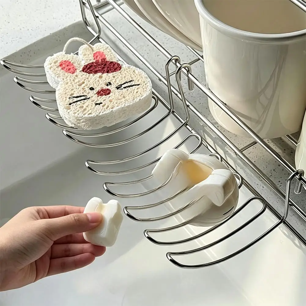 Stainless Steel Hanging Drain Rack Cutlery Chopstick Drying Basket Kitchen Sink Organizer Expansion Shelf Holder Rack