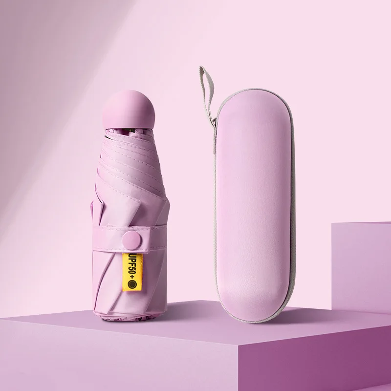 

Рекламные подарки Дешевая ветрозащитная 5-складная складная поясная коробка для зонта на заказ