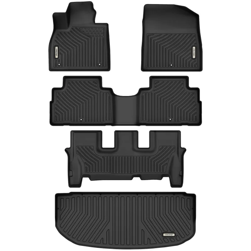 Floor Mats for 2020 2021 2022 2023 2024 Hyundai Palisade 3 Rows & Cargo Liner All Weather United States