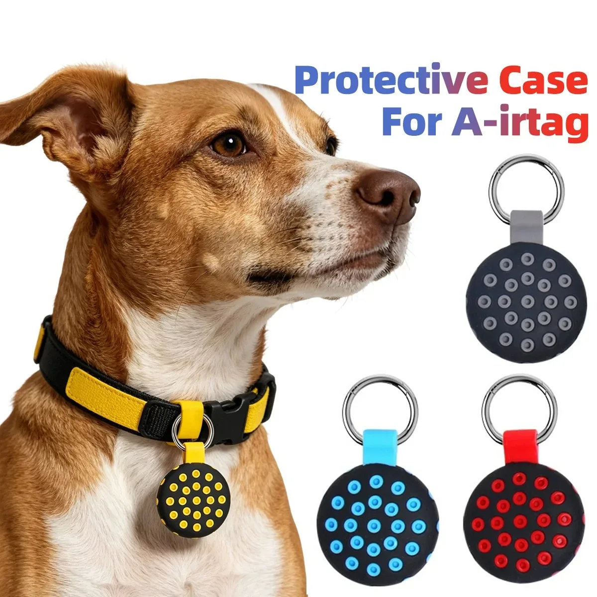 Cover for Airtags Case Silicone Protective Shell Tracker Accessories Anti-scratch Sleeve Keychain For Air tag Case