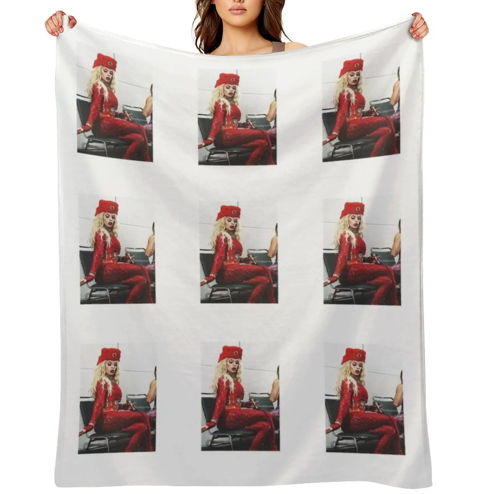 

Katya zamolodchikova Throw Blanket Single Sleeping Bag Hairys Tourist Blankets