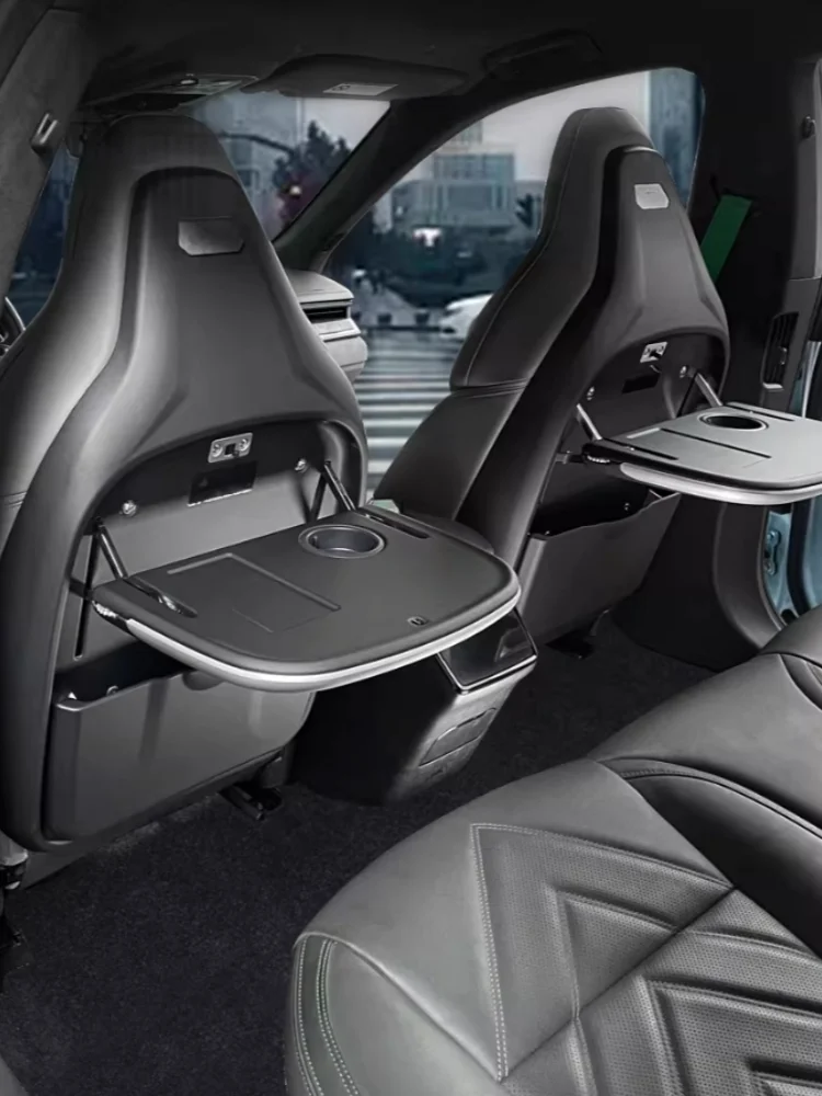 Car Tray With Wireless Charging Foldable Rear Seat Table Board For ZEEKR 001 2021-2023 Modification Accessories