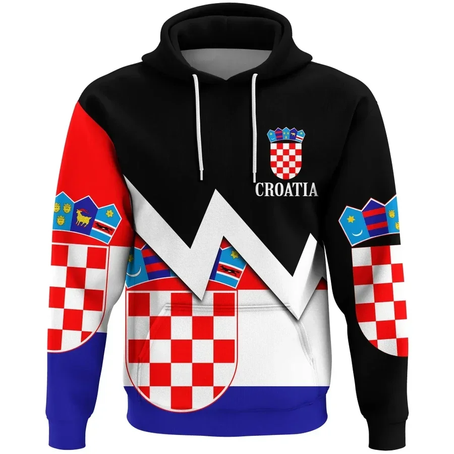 2024 3D Printed Newest Croatia Art Unique Unisex Men/Women Hrajuku Streetwear Casual Hoodies/Zip/Sweatshirt