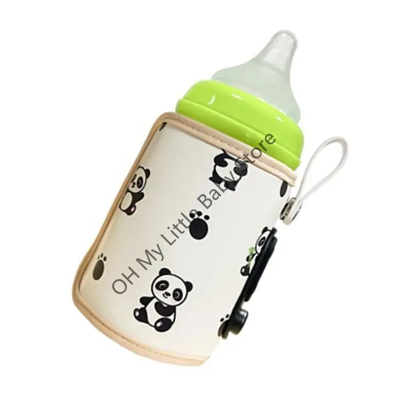 M76C المحمولة حليب الطفل الحرارة حارس زجاجة الطفل دفئا حقيبة 6 التروس قابل للتعديل السفر زجاجة دفئا غطاء USB جهاز تدفئة الزجاجة