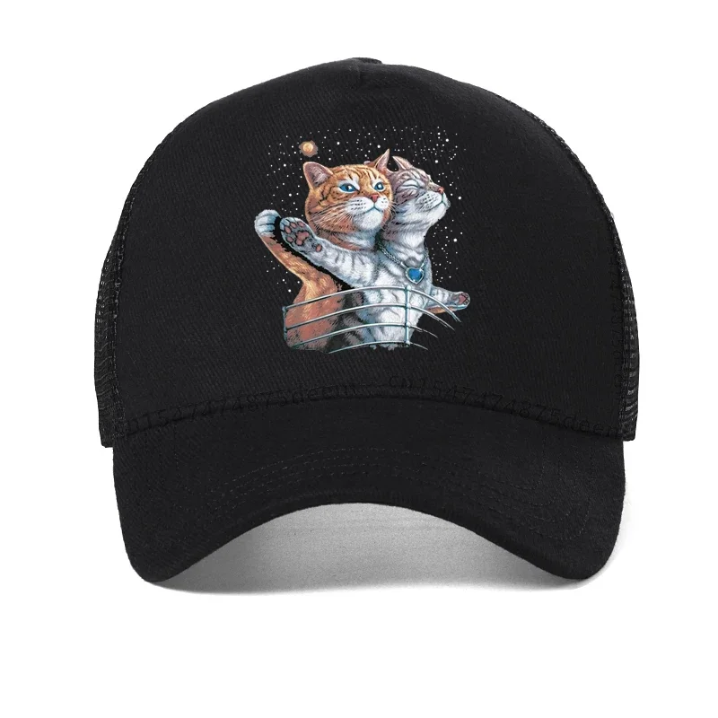 Titanic cat love baseball cap men Womens Fashion mesh Snapback hat summer adjustable cool Trucker Hats