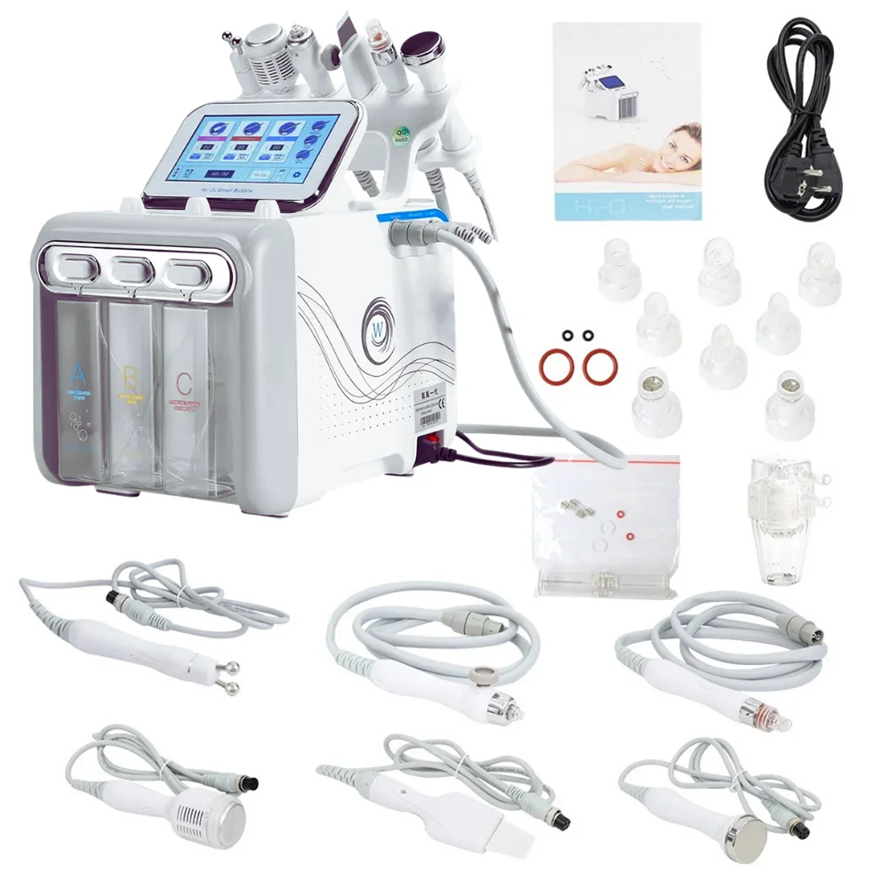 Hydra Beauty Huidreinigingsmachine 6-in-1 gezichtsverzorgingsmachine H202 Hydra Water Dermabrasie Aqua Peeling Machine