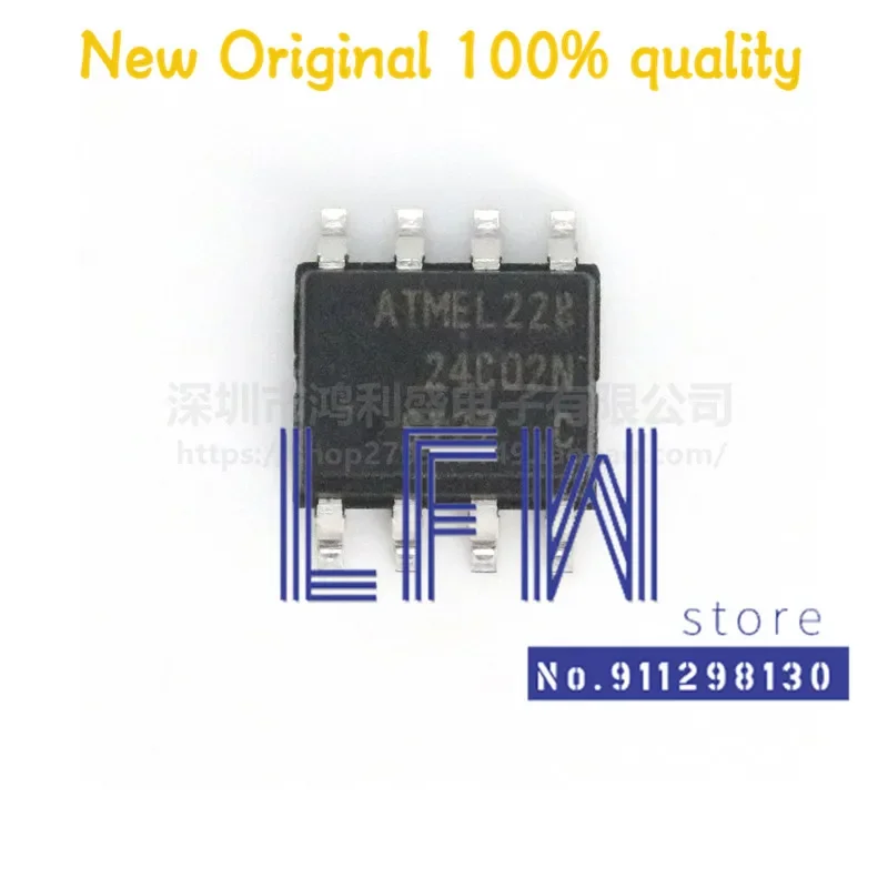 10pcs/lot AT24C02N-10SI-2.7 AT24C02N AT24C02 24C02 SOP8 Chipset 100% New&Original In Stock