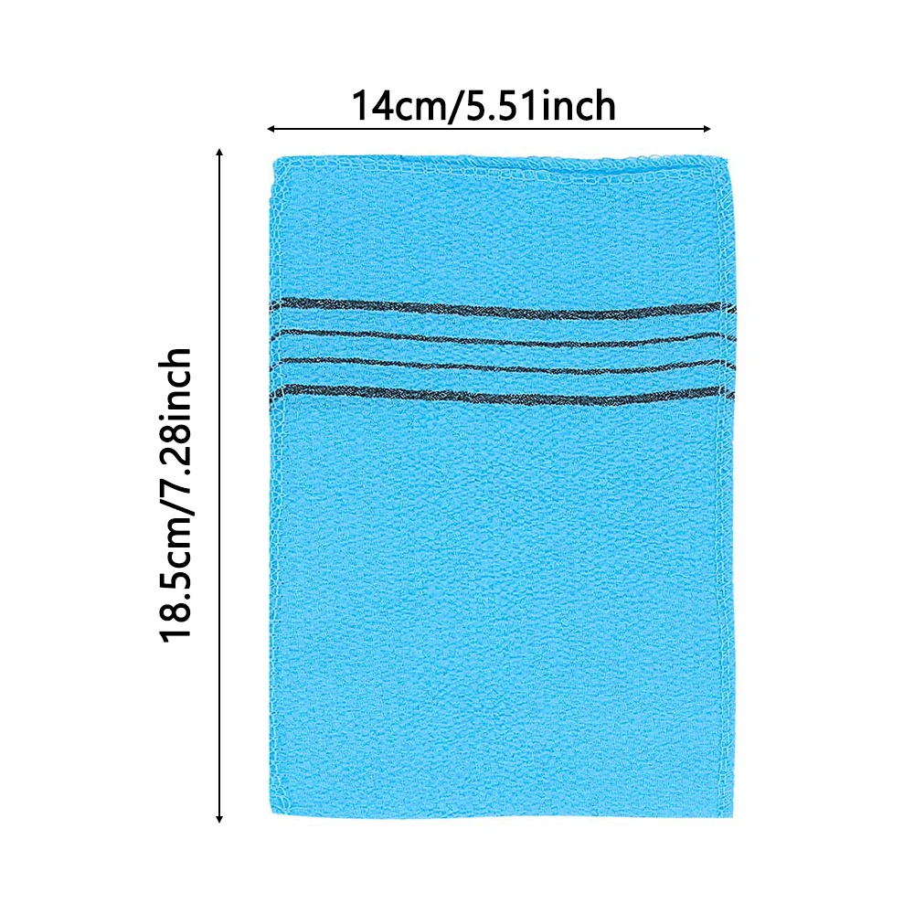 10 PCS Double-sided Towel Korean Exfoliating Bath Washcloth Body Scrub Shower Towel Portable For Adults Coarse Grain Towel